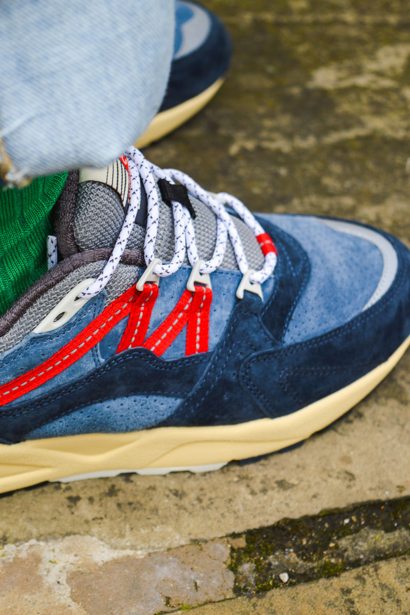 Karhu Fusion 2.0 India Ink / Fiery Red Trainers - The Mercantile London