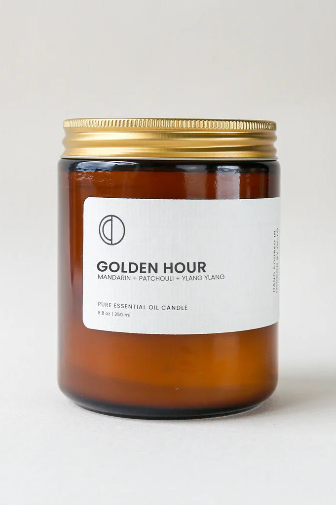 SS23 Octo London Golden Hour Candle ( (Mandarin + Patchouli) - The Mercantile London