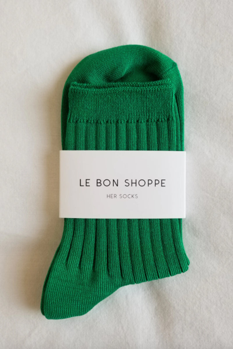 Le Bon Shoppe Her Kelly Green Socks - The Mercantile London
