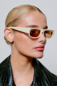 A Kjaerbede Jean Cream Sunglasses - The Mercantile London