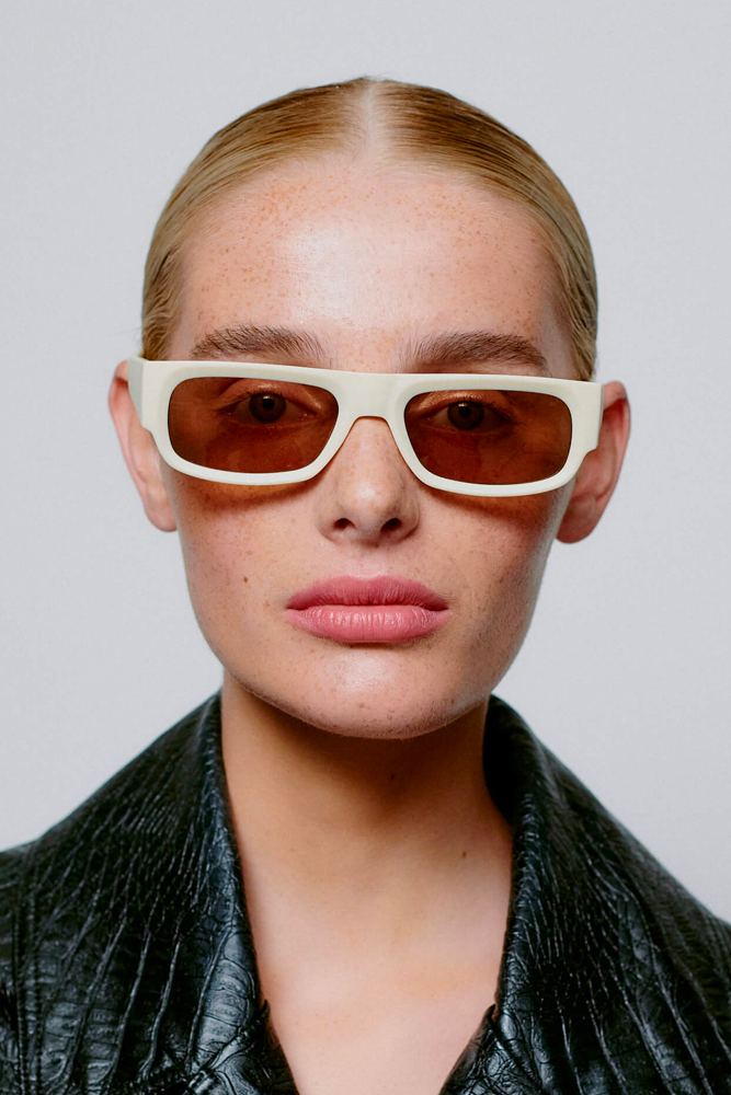 A Kjaerbede Jean Cream Sunglasses - The Mercantile London