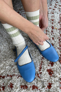 Le Bon Shoppe Her Varsity Guacamole Socks - The Mercantile London