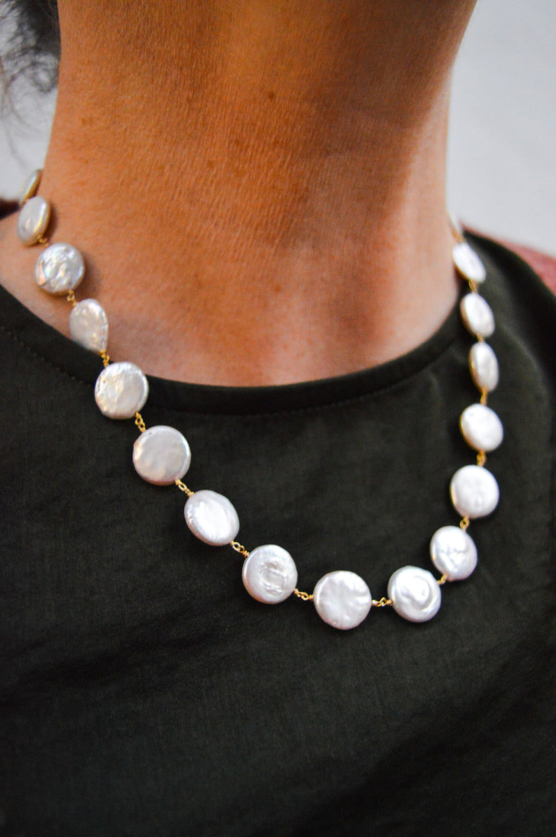 Shyla Hermania Pearl Necklace - The Mercantile London