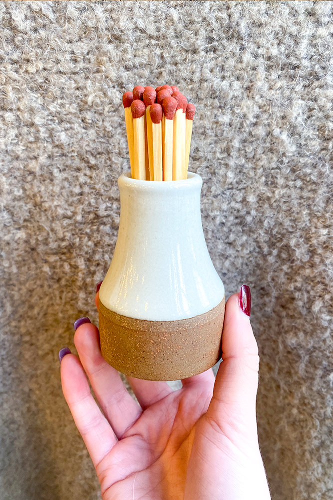Milk Bottle Eggshell Match Striker - The Mercantile London