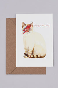 Mister Peebles David Meowie Card - The Mercantile London