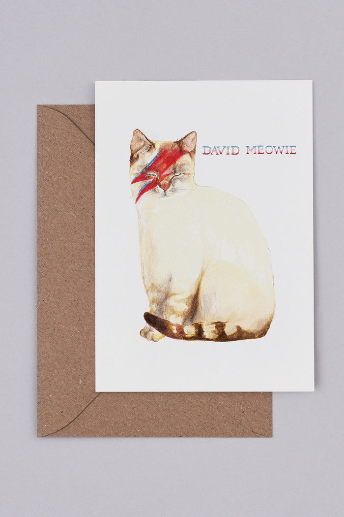 Mister Peebles David Meowie Card - The Mercantile London