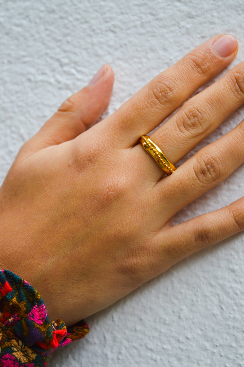 Shyla Astri Solid Stacking Ring - The Mercantile London