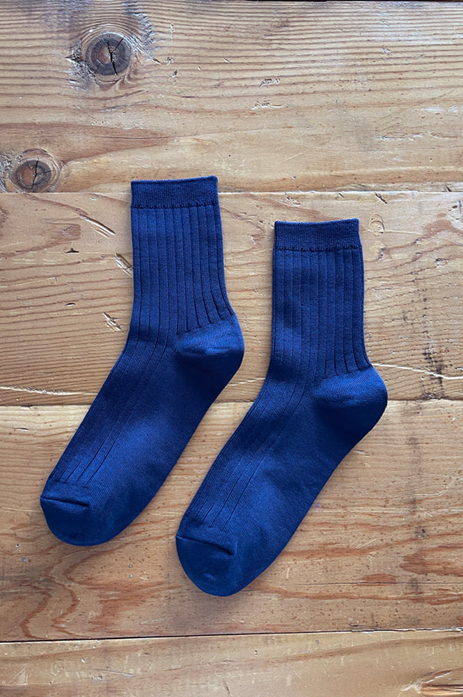 Le Bon Shoppe Her Cotton Rib Midnight Socks - The Mercantile London