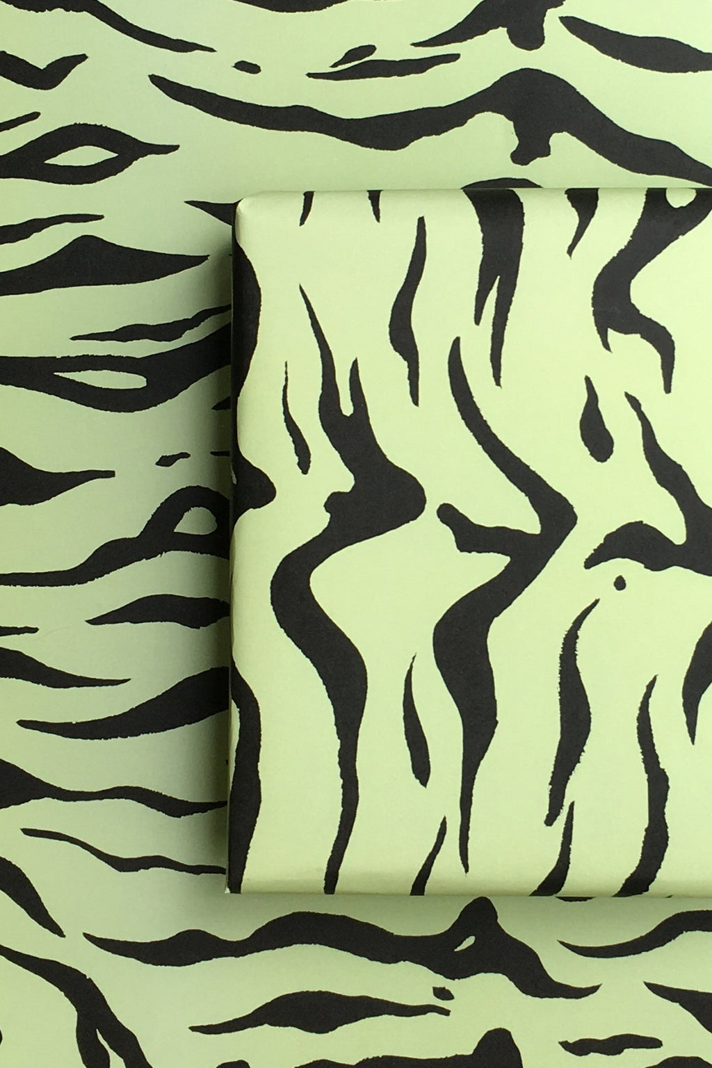 Mint Tiger Gift Wrap - The Mercantile London