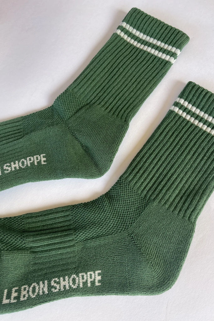 Le Bon Shoppe Boyfriend Moss Socks - The Mercantile London