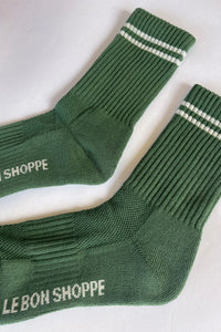 Le Bon Shoppe Boyfriend Moss Socks - The Mercantile London
