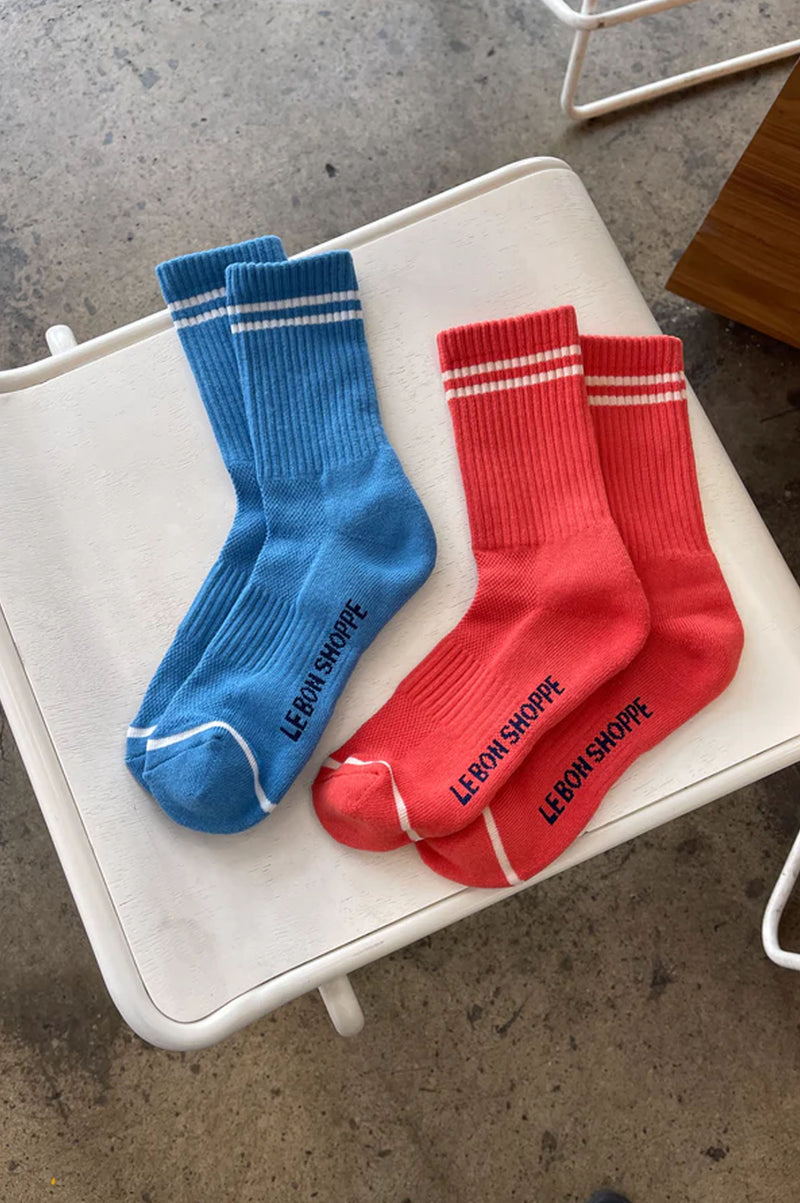 Le Bon Shoppe Boyfriend Ocean Blue Socks - The Mercantile London