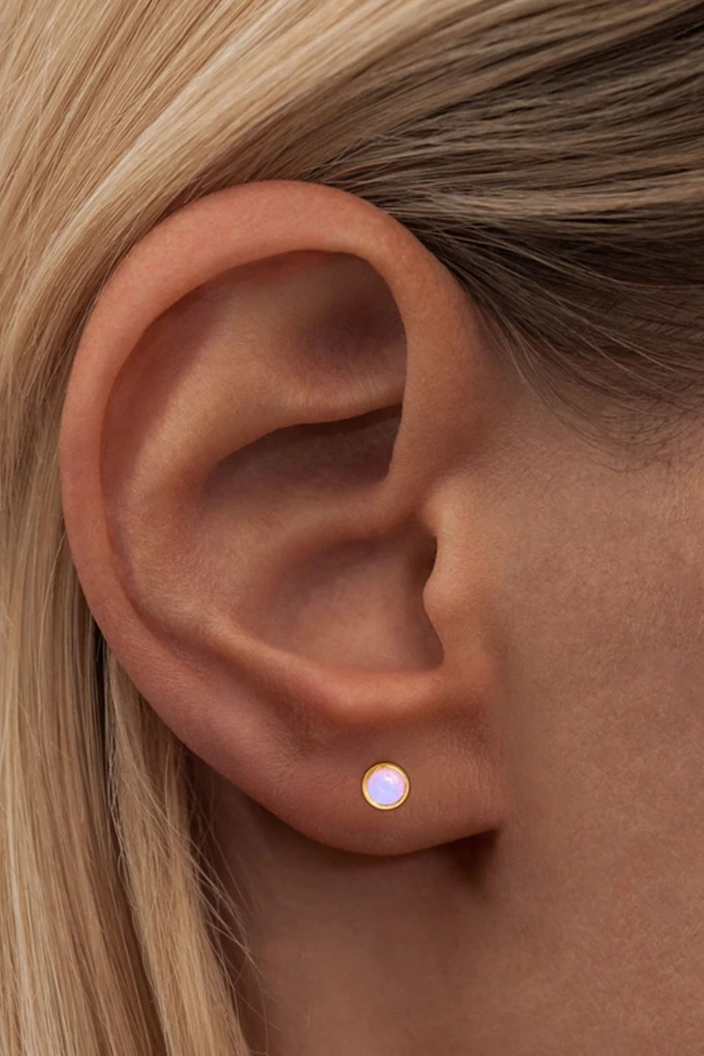 Lulu Bling Peach Crystal Earring - The Mercantile London