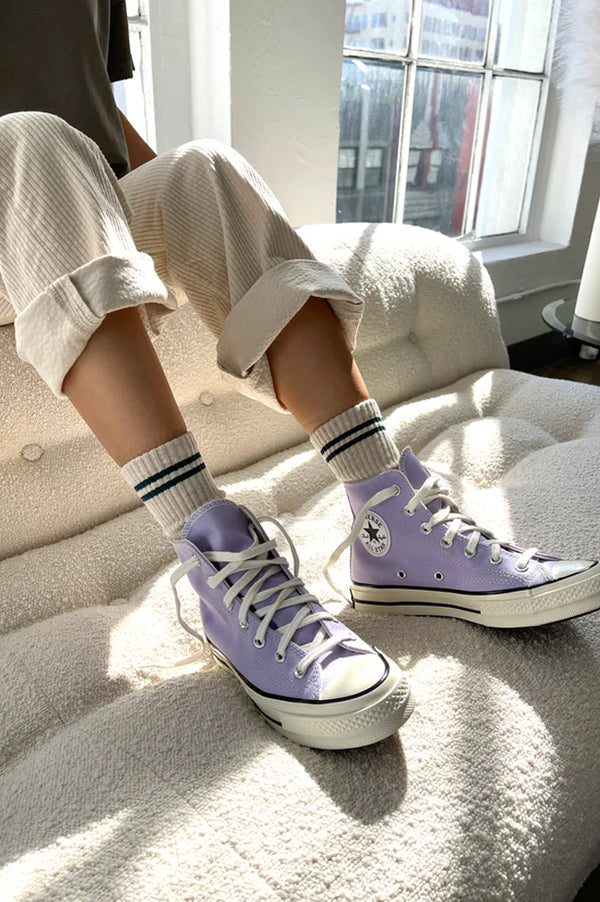 Le Bon Shoppe Boyfriend Oatmeal Socks - The Mercantile London