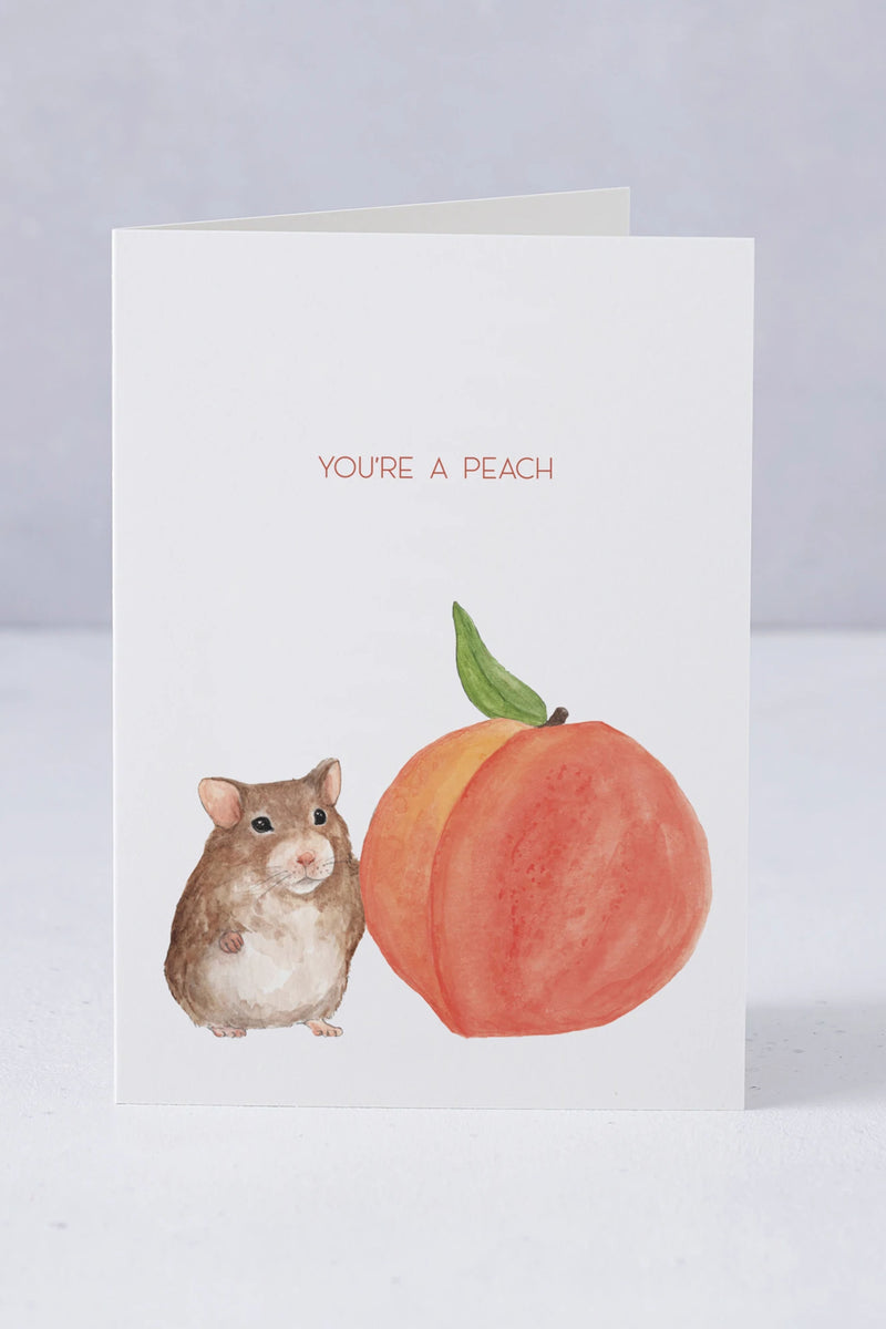 Mister Peebles You’re A Peach Card - The Mercantile London