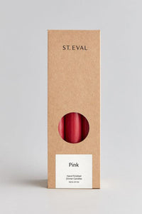 St. Eval Pink Dinner Candles - The Mercantile London