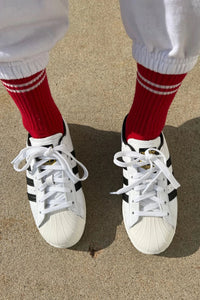 Le Bon Shoppe Boyfriend Red Socks - The Mercantile London