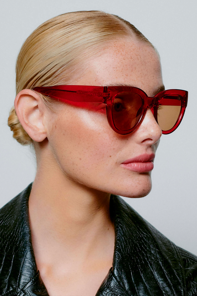A Kjaerbede Lilly Red Sunglasses - The Mercantile London