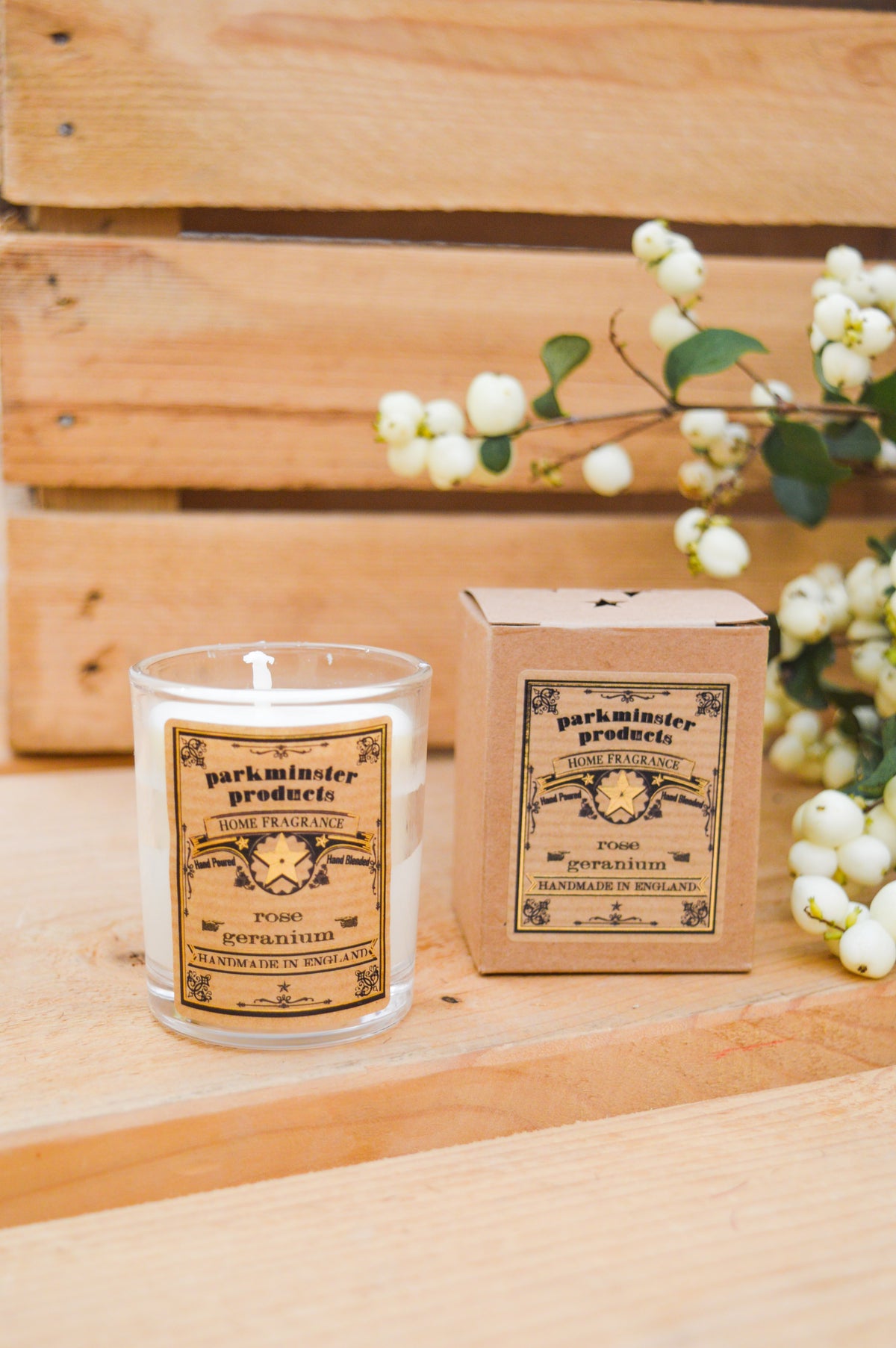 Parkminster Rose Geranium Candle - The Mercantile London