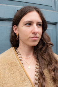 Shyla Chunky Knot Citrine Earrings - The Mercantile London
