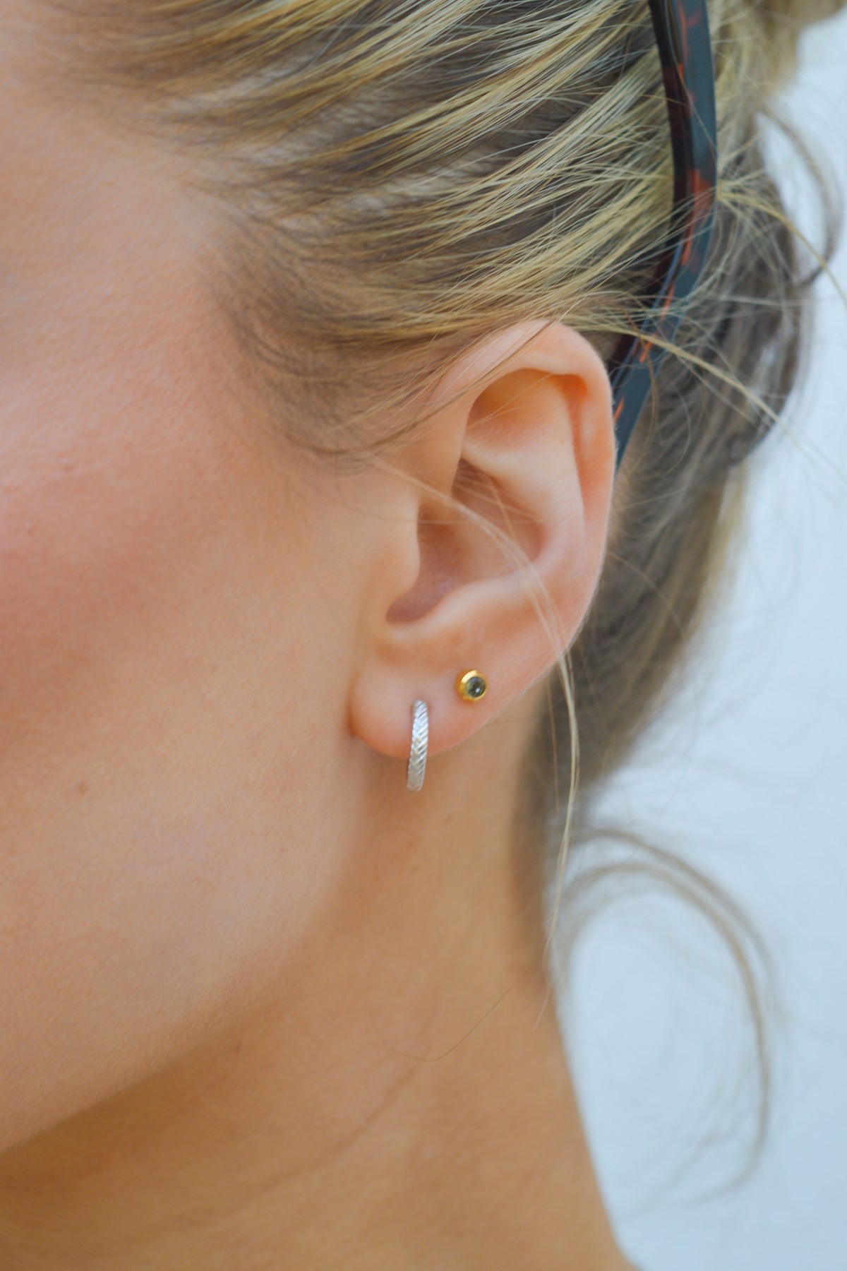 Ania Haie Silver Rope Huggie Hoop Earrings - The Mercantile London