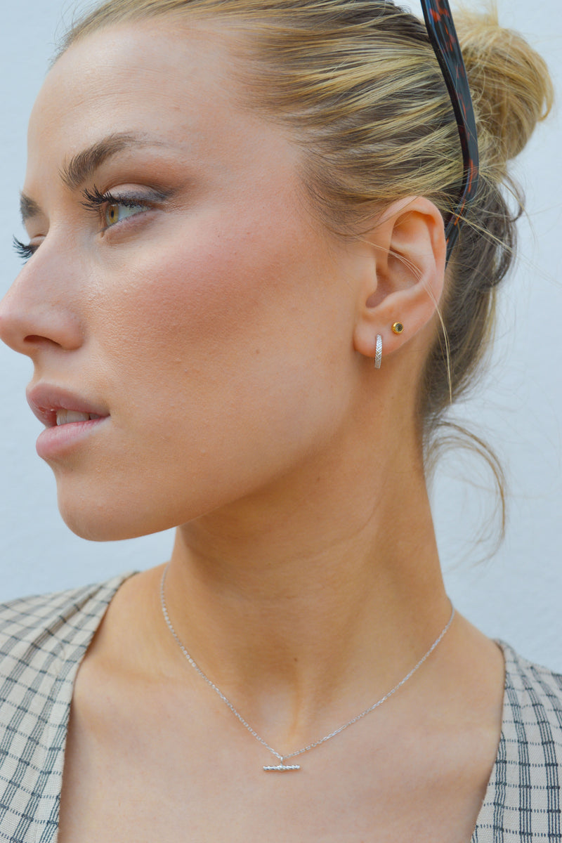 Ania Haie Silver Rope Huggie Hoop Earrings - The Mercantile London