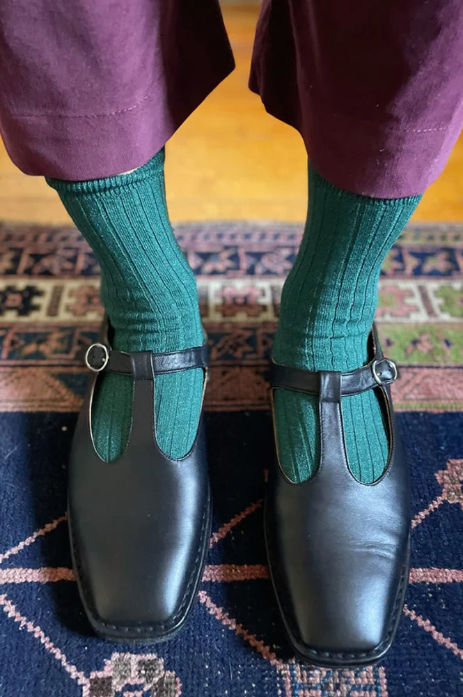 Le Bon Shoppe Her Spruce Glitter Socks - The Mercantile London