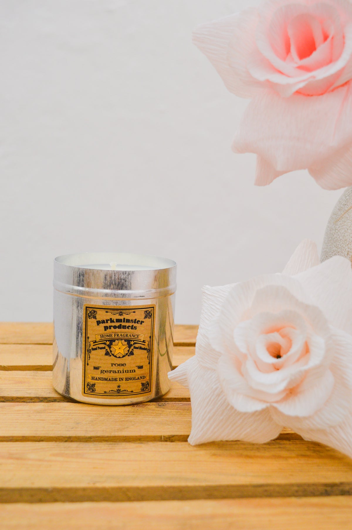 Parkminster Rose Geranium Tin Candle - The Mercantile London