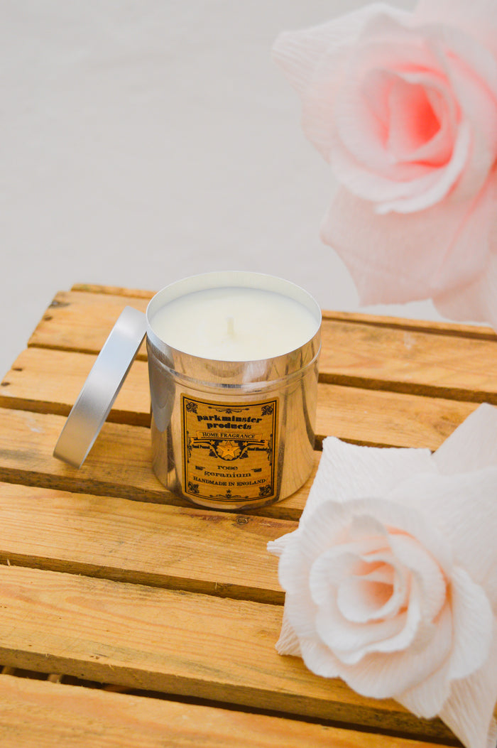 Parkminster Rose Geranium Tin Candle - The Mercantile London