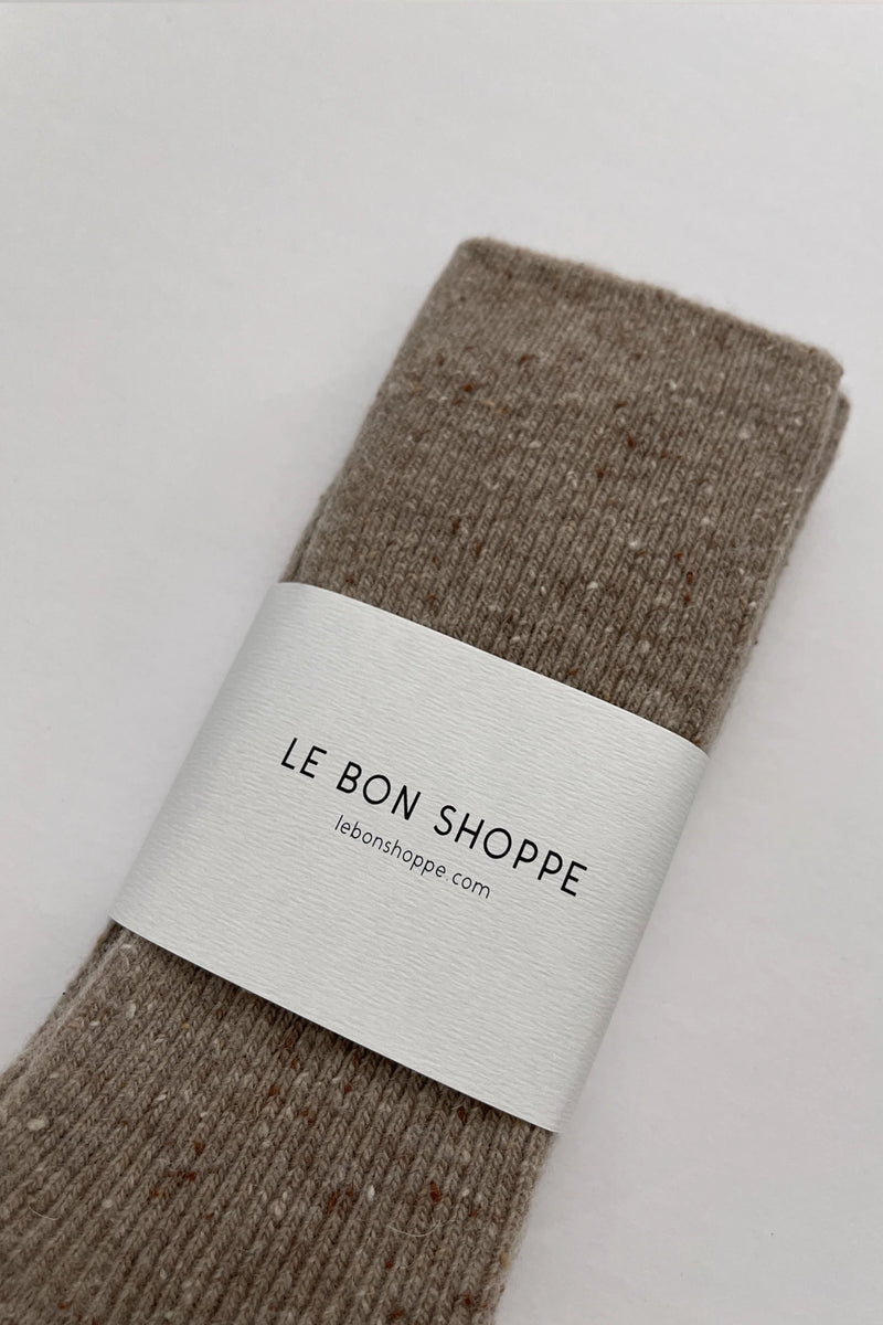 Le Bon Shoppe Snow Tan Socks - The Mercantile London