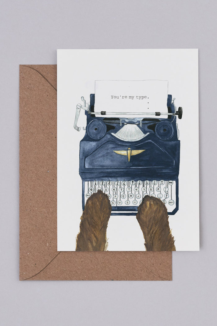 Mister Peebles You're My Type Card - The Mercantile London