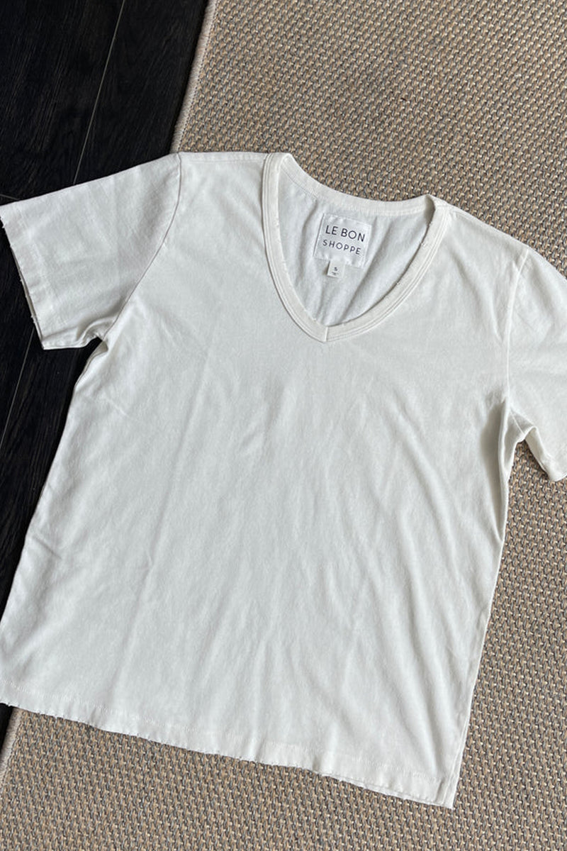 Le Bon Shoppe La Vie Vintage White T-Shirt - The Mercantile London